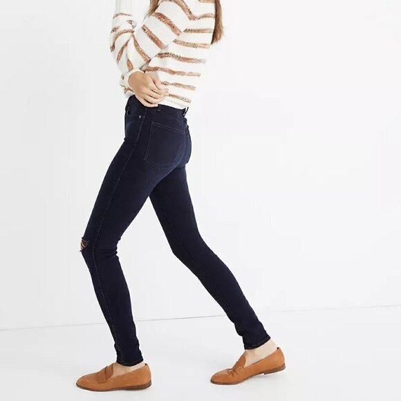 Madewell | 10" High-Rise Skinny Jeans Knee-Rip Edition Size 27 - Picture 2 of 9